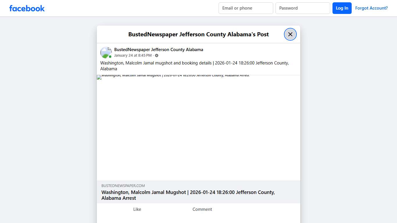 Washington,... - BustedNewspaper Jefferson County Alabama Facebook